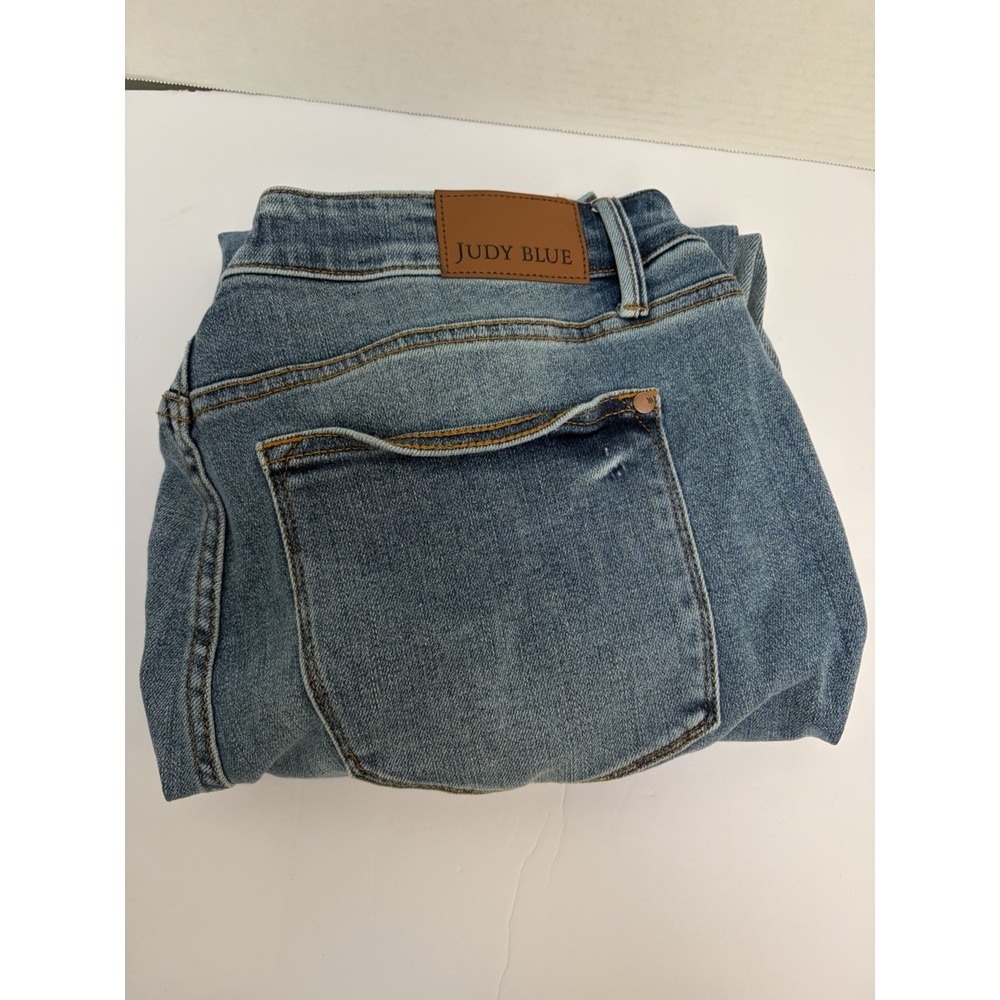 Judy Blue Hi-Rise Boyfriend Rigid Magic Jean Sz 18W Style #88818 Raw Release Hem